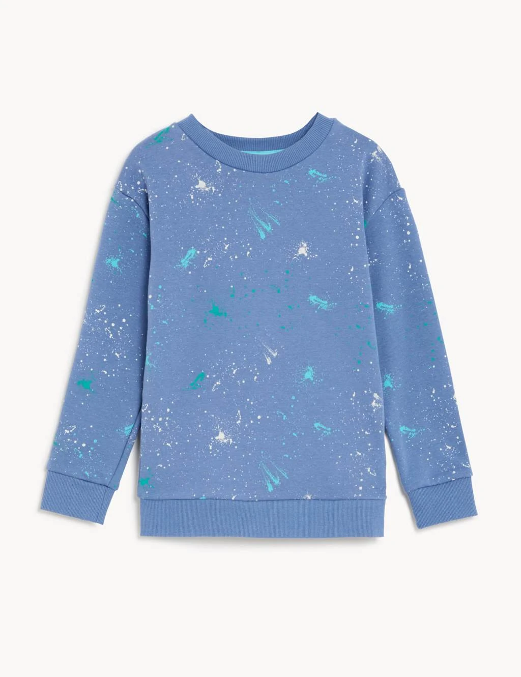 Cotton Rich Paint Splat Sweatshirt (6-16 Yrs) 2 Cotton Rich Paint Splat Sweatshirt (6-16 Yrs) - Image 2