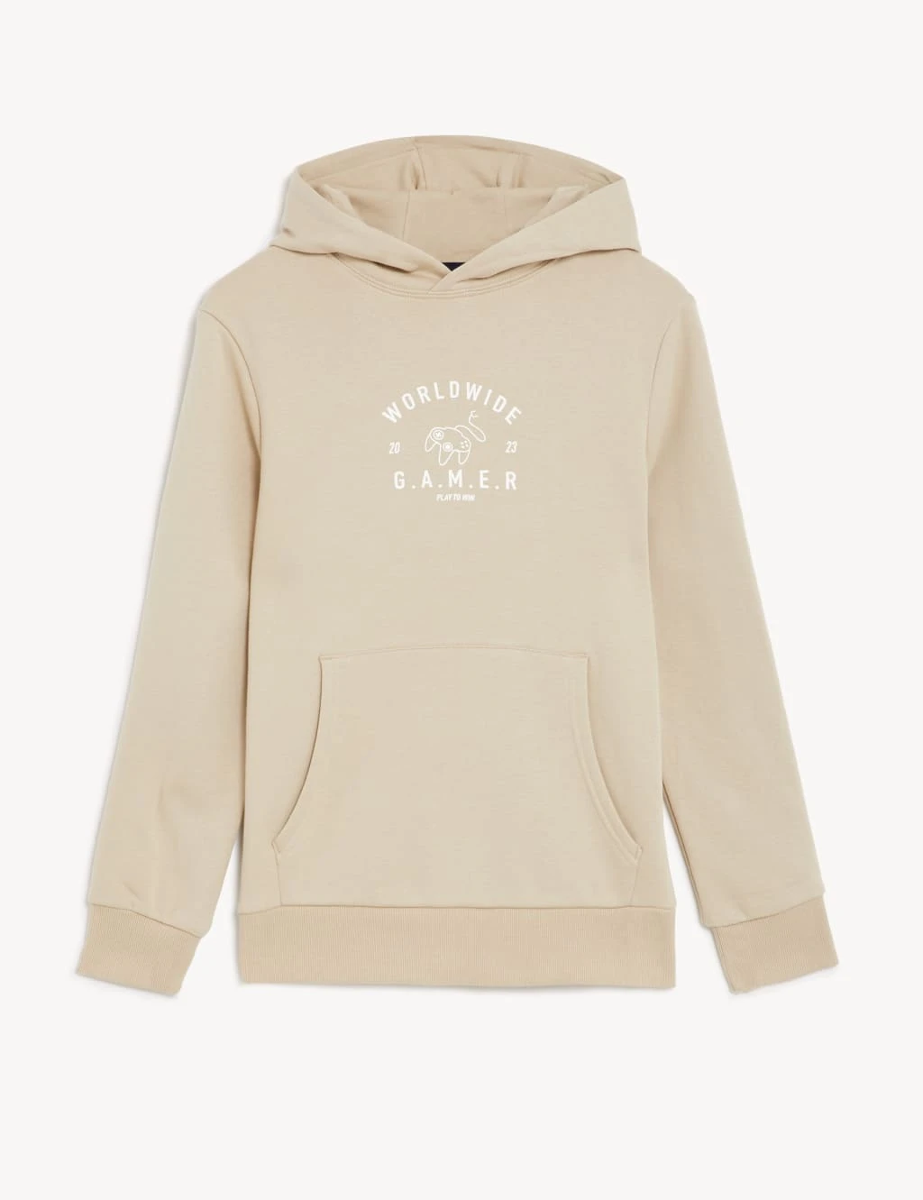 Cotton Rich Gamer Slogan Hoodie (6-16 Yrs) 2 Cotton Rich Gamer Slogan Hoodie (6-16 Yrs) - Image 2