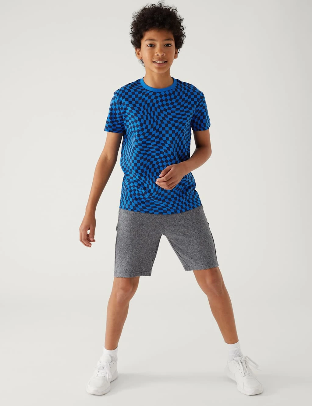 Pure Cotton Checked T-Shirt (6-16 Yrs) 3 Pure Cotton Checked T-Shirt (6-16 Yrs) - Image 3