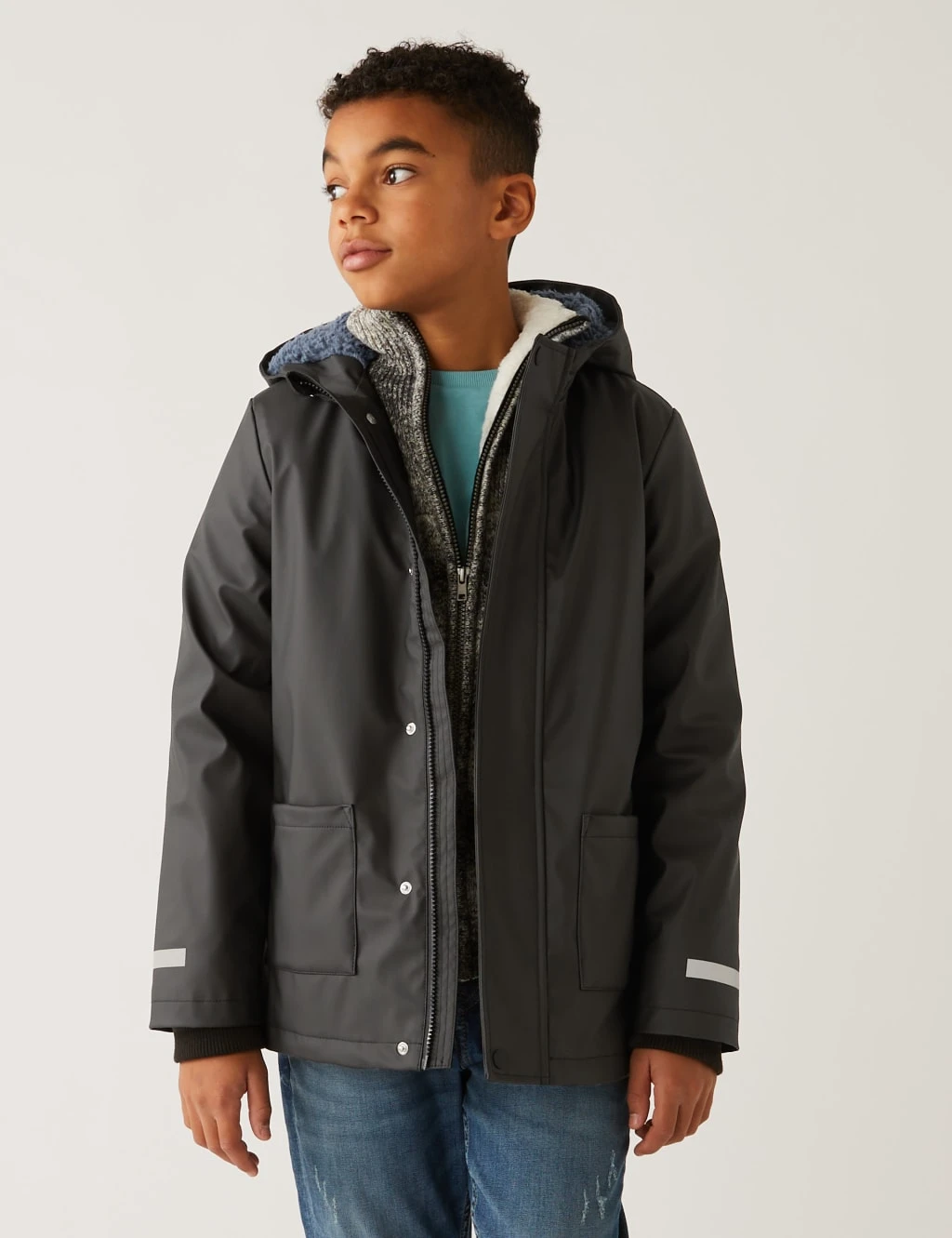 Hooded Raincoat (6-16 Yrs) 3 Hooded Raincoat (6-16 Yrs) - Image 3