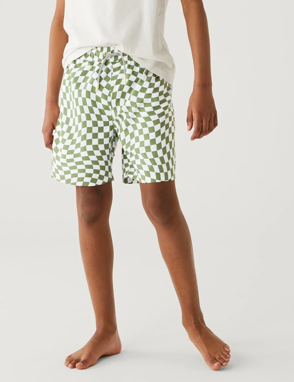 Checked Swim Shorts (6-16 Yrs) 3 Checked Swim Shorts (6-16 Yrs) - Image 3