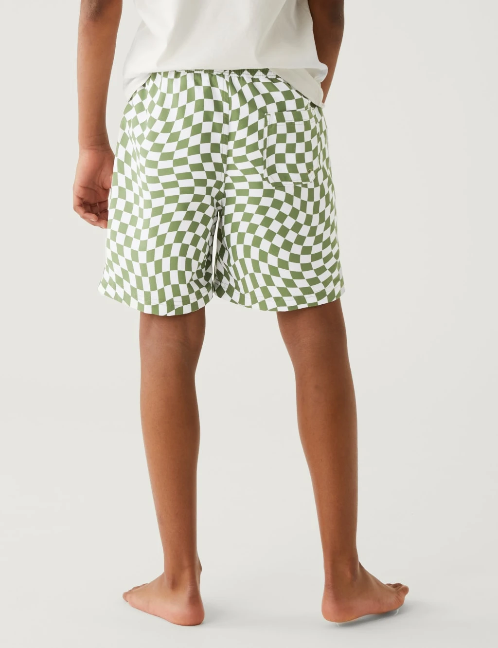 Checked Swim Shorts (6-16 Yrs) 4 Checked Swim Shorts (6-16 Yrs) - Image 4