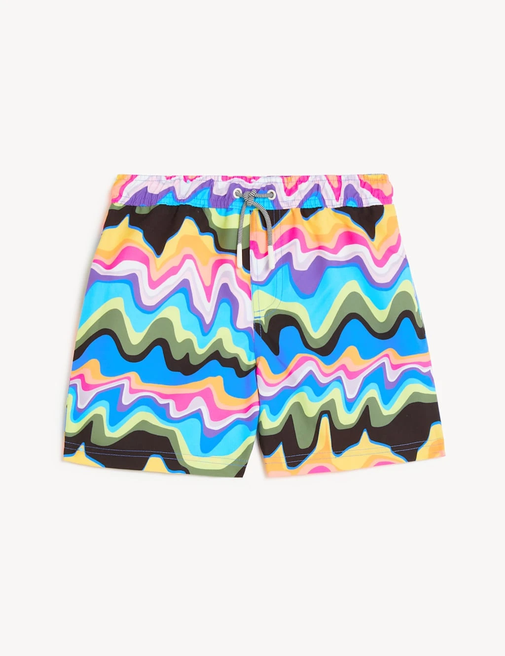 Holographic Print Swim Shorts (6 - 16 Yrs) 2 Holographic Print Swim Shorts (6 - 16 Yrs) - Image 2