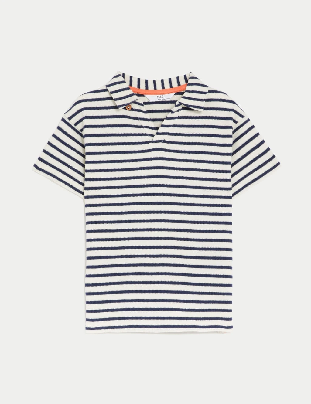 Pure Cotton Textured Striped T-Shirt (2-8 Yrs) 1 Pure Cotton Textured Striped T-Shirt (2-8 Yrs)