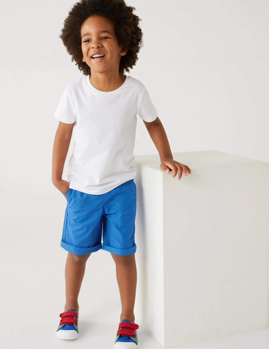 No Brand 2pk Pure Cotton Plain Shorts 3 No Brand 2pk Pure Cotton Plain Shorts - Image 3