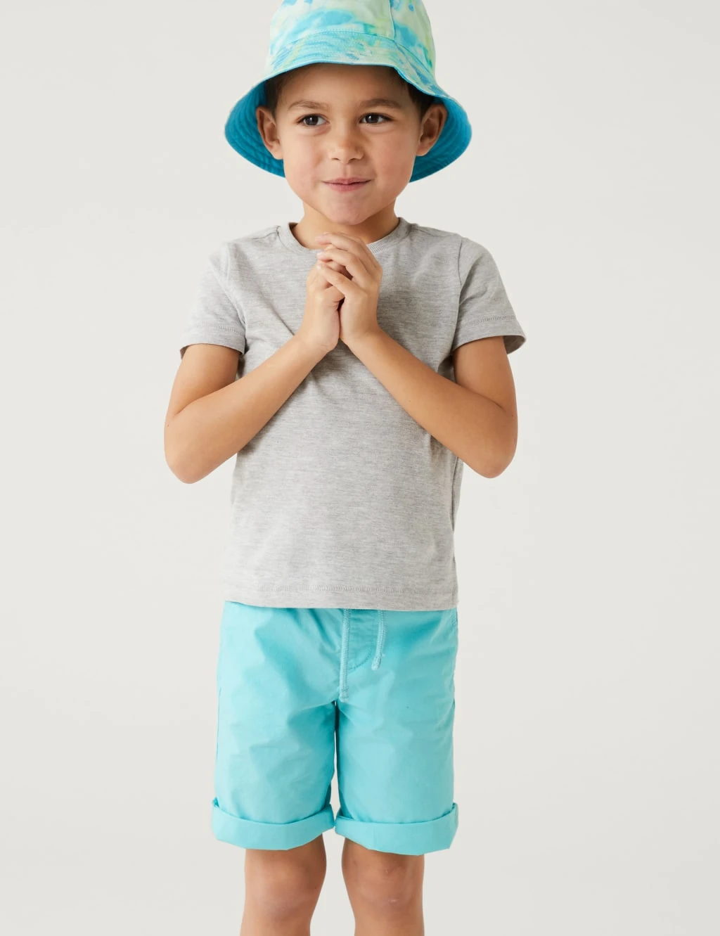 No Brand 2pk Pure Cotton Plain Shorts 4 No Brand 2pk Pure Cotton Plain Shorts - Image 4