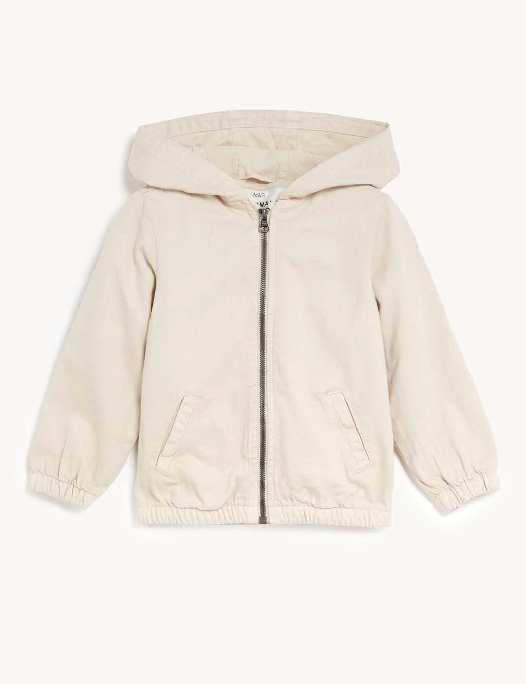 Cotton Rich Denim Hooded Jacket (2-8 Yrs) 2 Cotton Rich Denim Hooded Jacket (2-8 Yrs) - Image 2