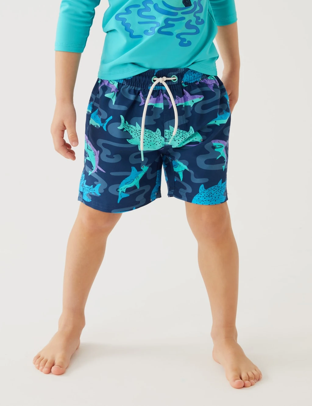 2pc Shark Swim Set (2-8 Yrs) 5 2pc Shark Swim Set (2-8 Yrs) - Image 5