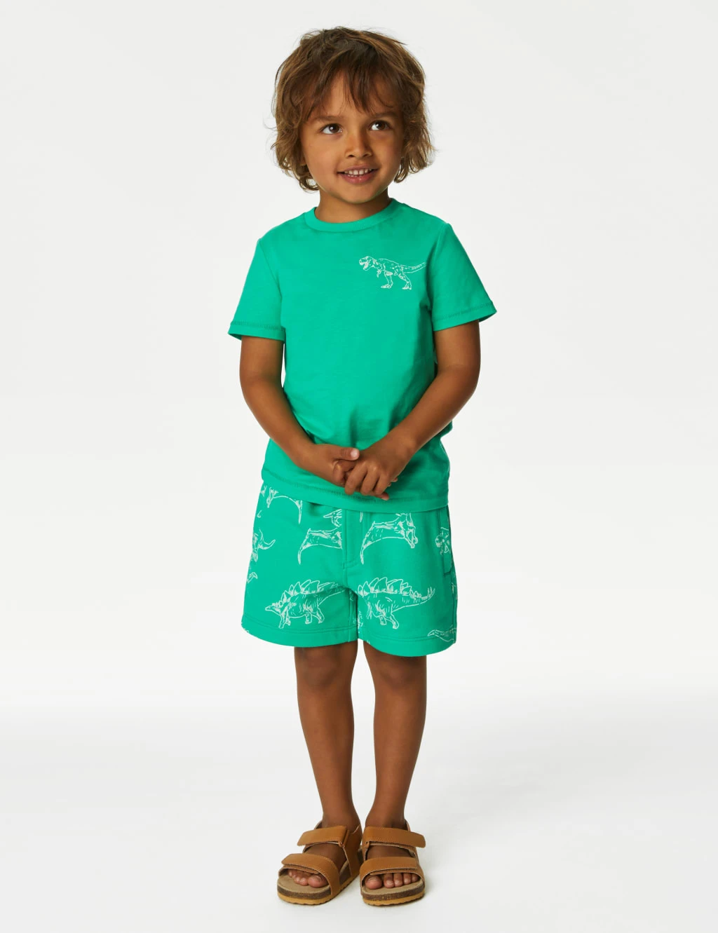 2pc Pure Cotton Dinosaur Outfit (2-8 Yrs) 1 2pc Pure Cotton Dinosaur Outfit (2-8 Yrs)