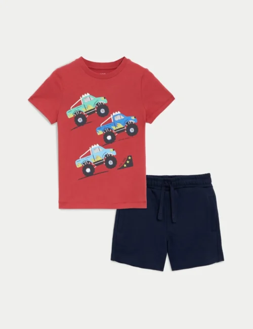 2pc Pure Cotton Truck Outfit (2-8 Yrs)
