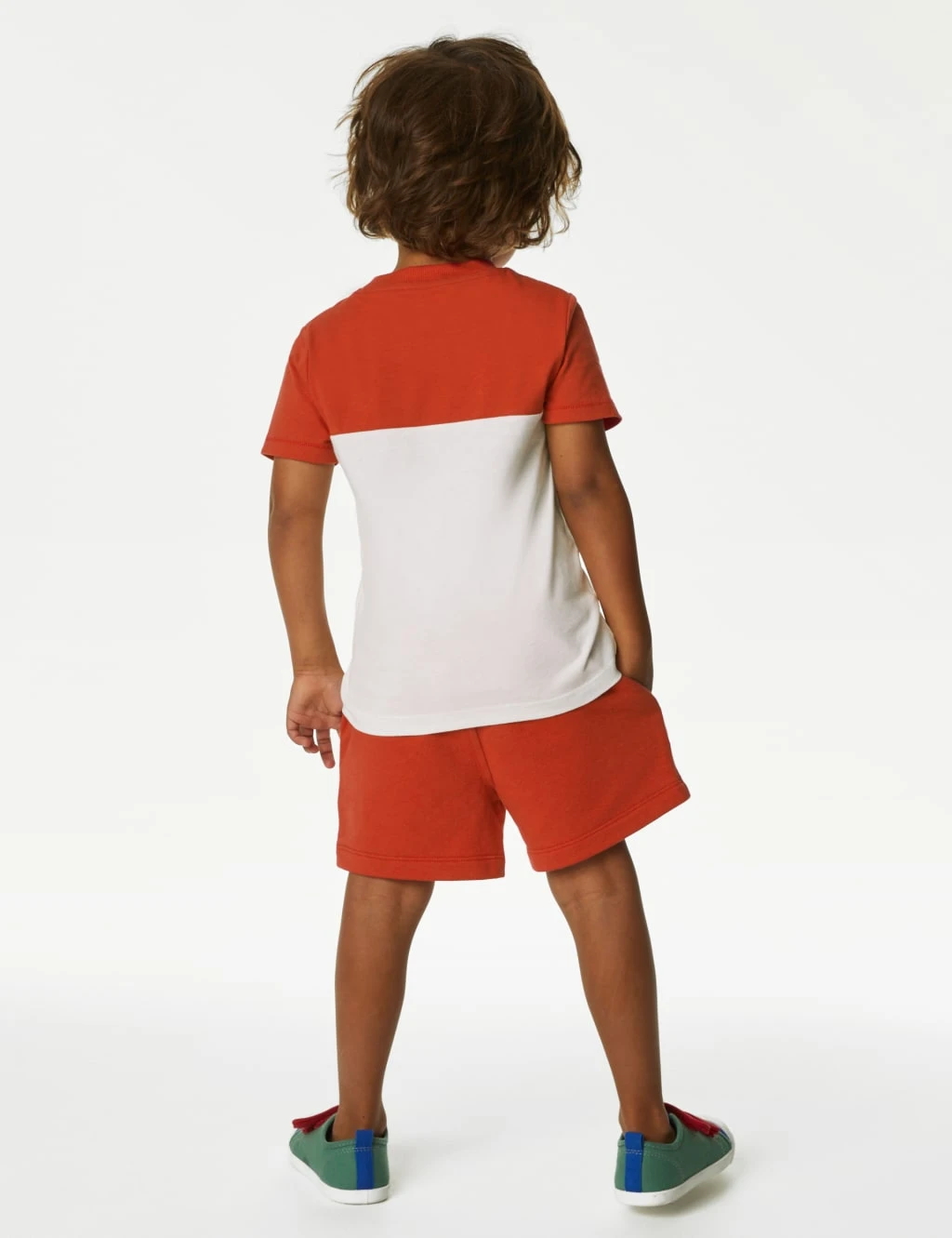 2pc Pure Cotton Red Colourblock Outfit (2-8 Yrs) 4 2pc Pure Cotton Red Colourblock Outfit (2-8 Yrs) - Image 4