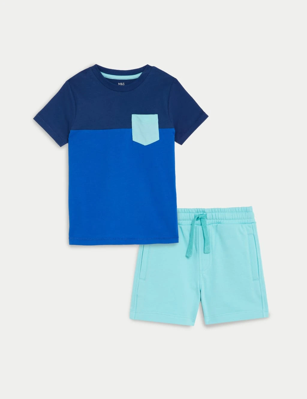 2pc Pure Cotton Colourblock Outfit (2-8 Yrs) 2 2pc Pure Cotton Colourblock Outfit (2-8 Yrs) - Image 2