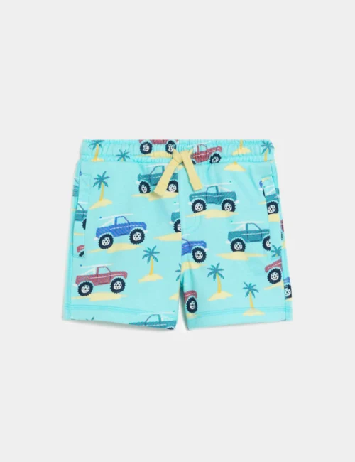 Cotton Rich Beach Buggy Print Shorts (2-8 Yrs)