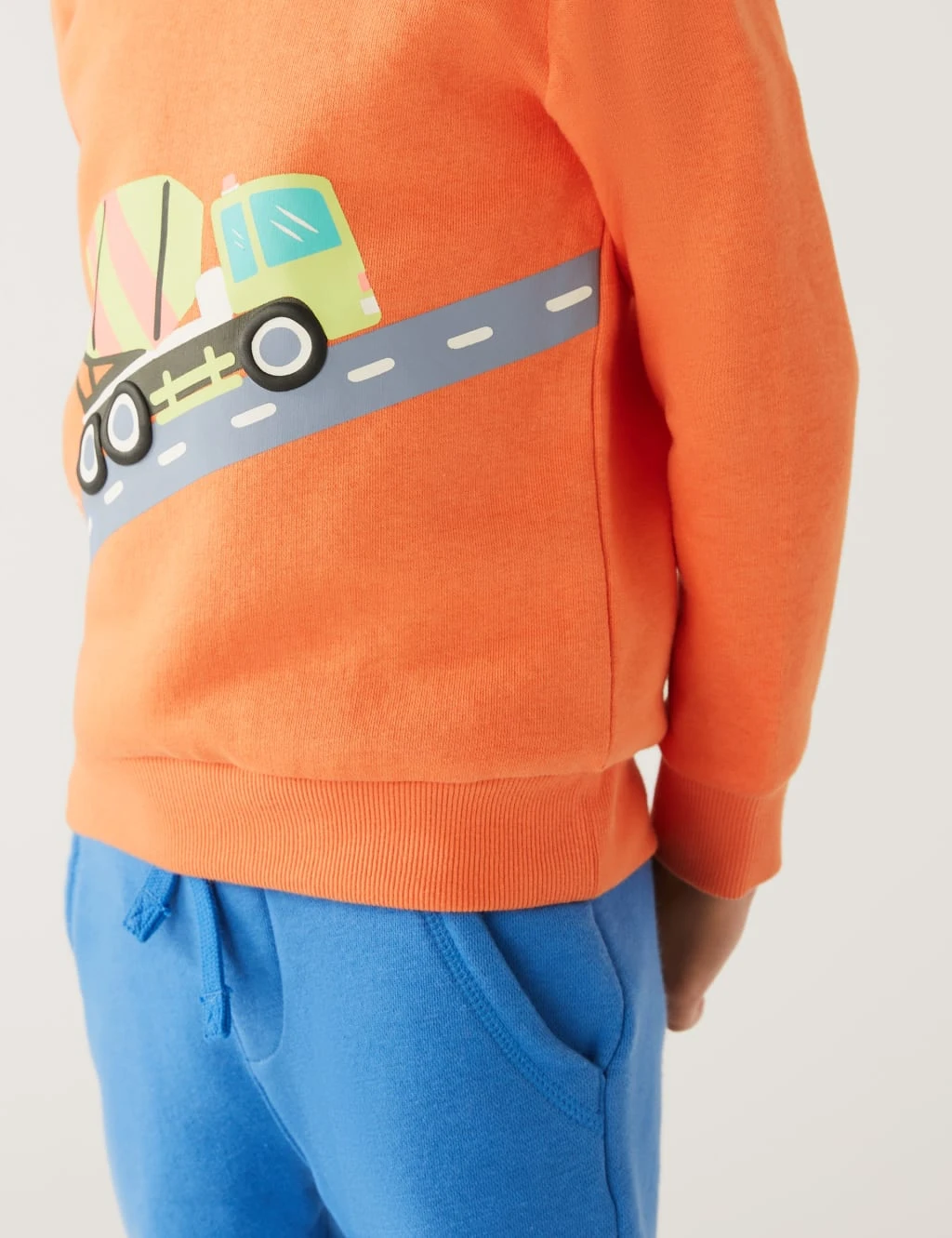 Cotton Rich Truck Sweatshirt (2-8 Yrs) 3 Cotton Rich Truck Sweatshirt (2-8 Yrs) - Image 3