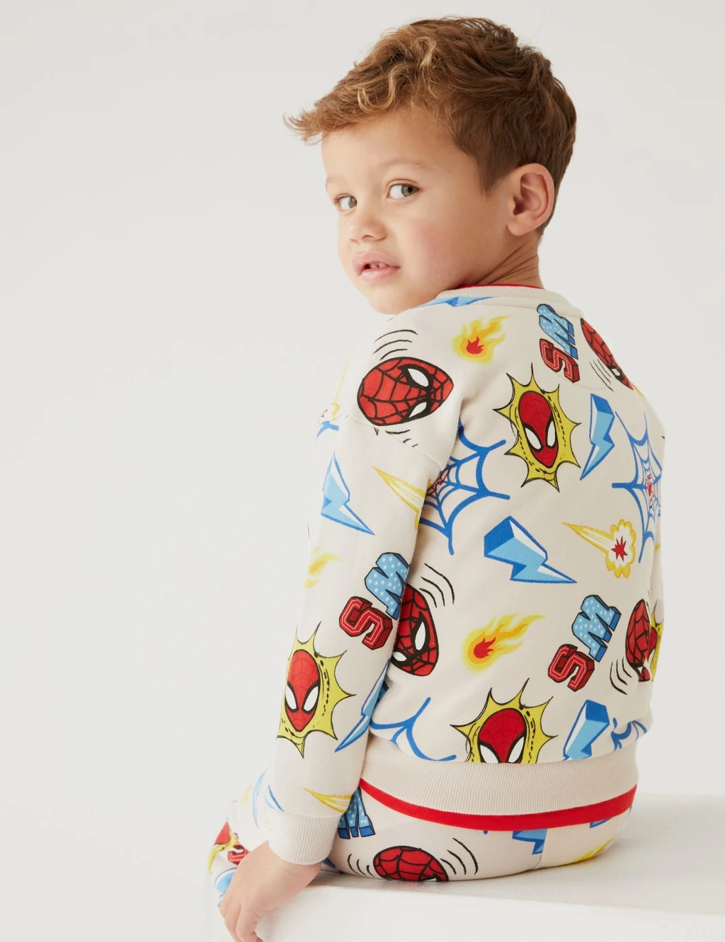 Cotton Rich Spider-Man™ Sweatshirt (2 - 8 Yrs) 4 Cotton Rich Spider-Man™ Sweatshirt (2 - 8 Yrs) - Image 4