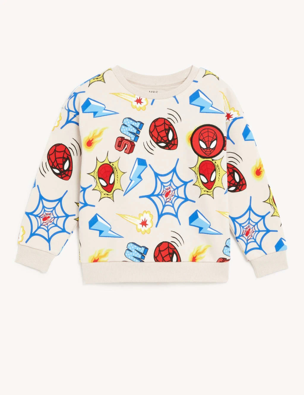 Cotton Rich Spider-Man™ Sweatshirt (2 - 8 Yrs) 2 Cotton Rich Spider-Man™ Sweatshirt (2 - 8 Yrs) - Image 2