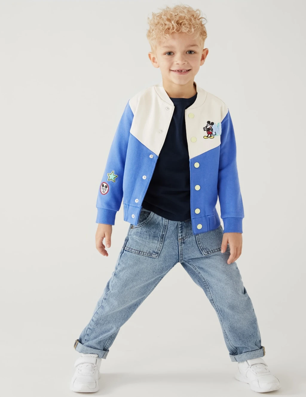Cotton Rich Mickey Mouse™ Bomber (2-7 Yrs) 3 Cotton Rich Mickey Mouse™ Bomber (2-7 Yrs) - Image 3