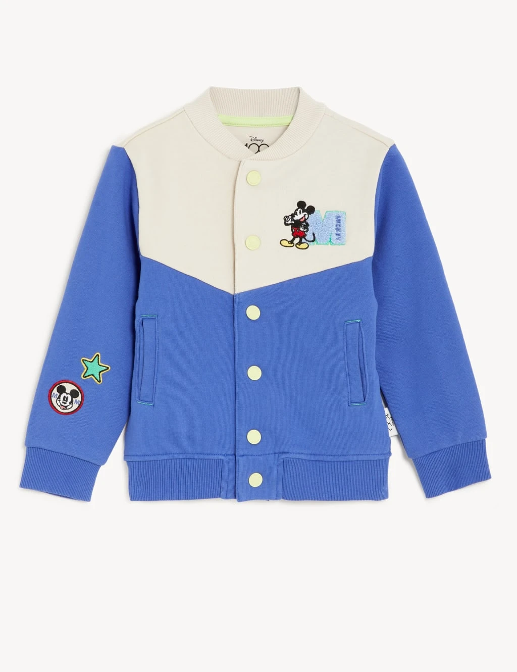 Cotton Rich Mickey Mouse™ Bomber (2-7 Yrs) 2 Cotton Rich Mickey Mouse™ Bomber (2-7 Yrs) - Image 2
