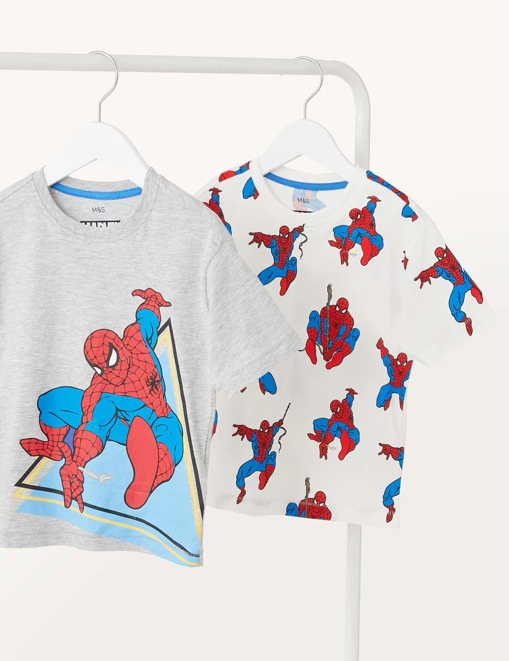 2pk Cotton Rich Spider-Man™ T-Shirts (2-8 Yrs) 2 2pk Cotton Rich Spider-Man™ T-Shirts (2-8 Yrs) - Image 2