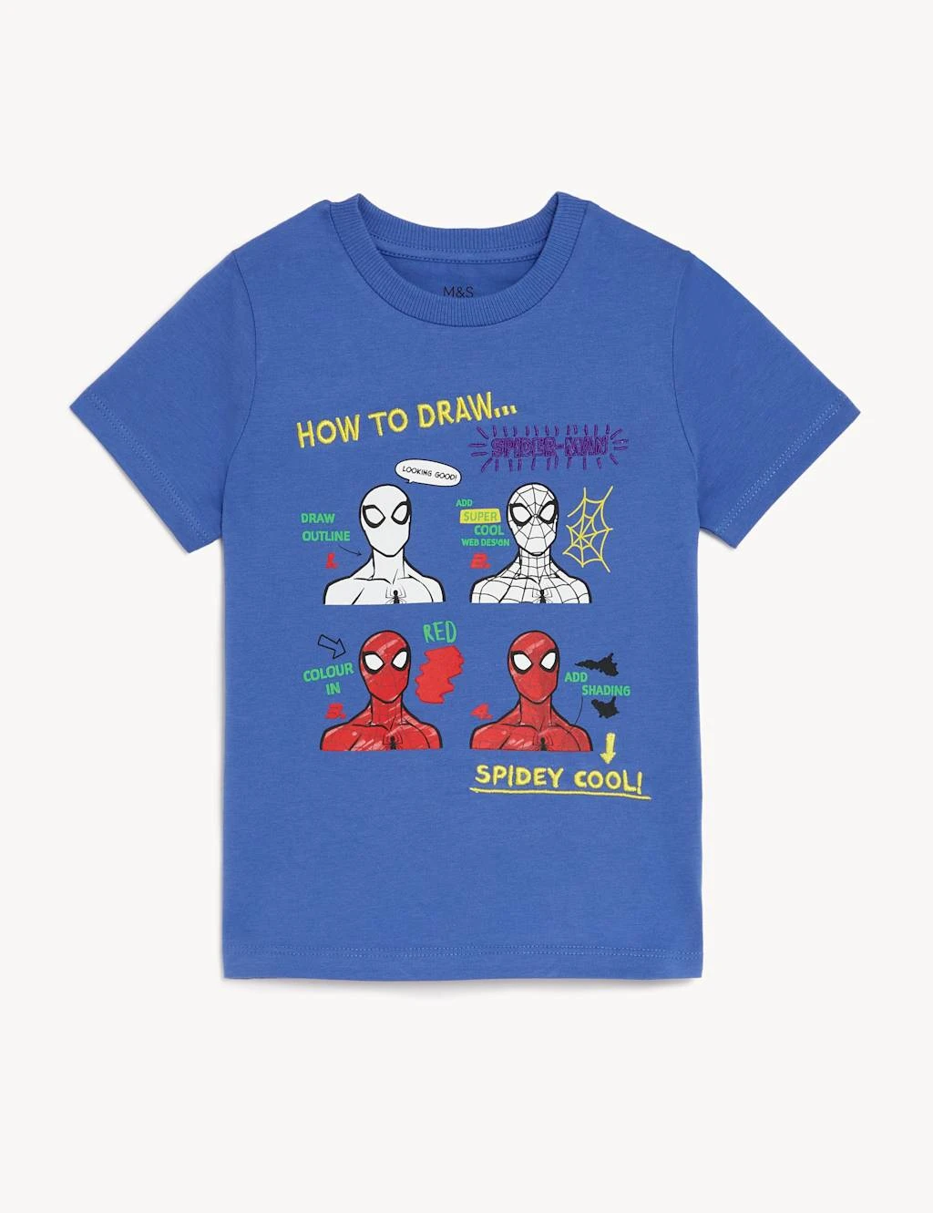 Pure Cotton Spider-Man™ T-Shirt (2 - 8 Yrs) 2 Pure Cotton Spider-Man™ T-Shirt (2 - 8 Yrs) - Image 2