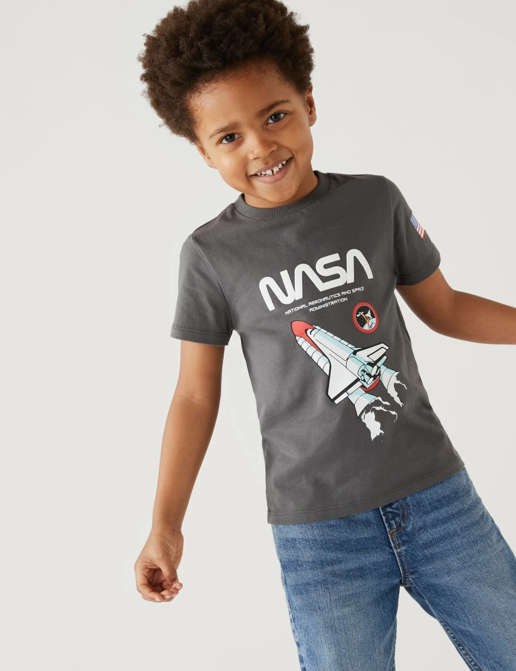 Pure Cotton NASA™ T-Shirt (2-8 Yrs) 1 Pure Cotton NASA™ T-Shirt (2-8 Yrs)