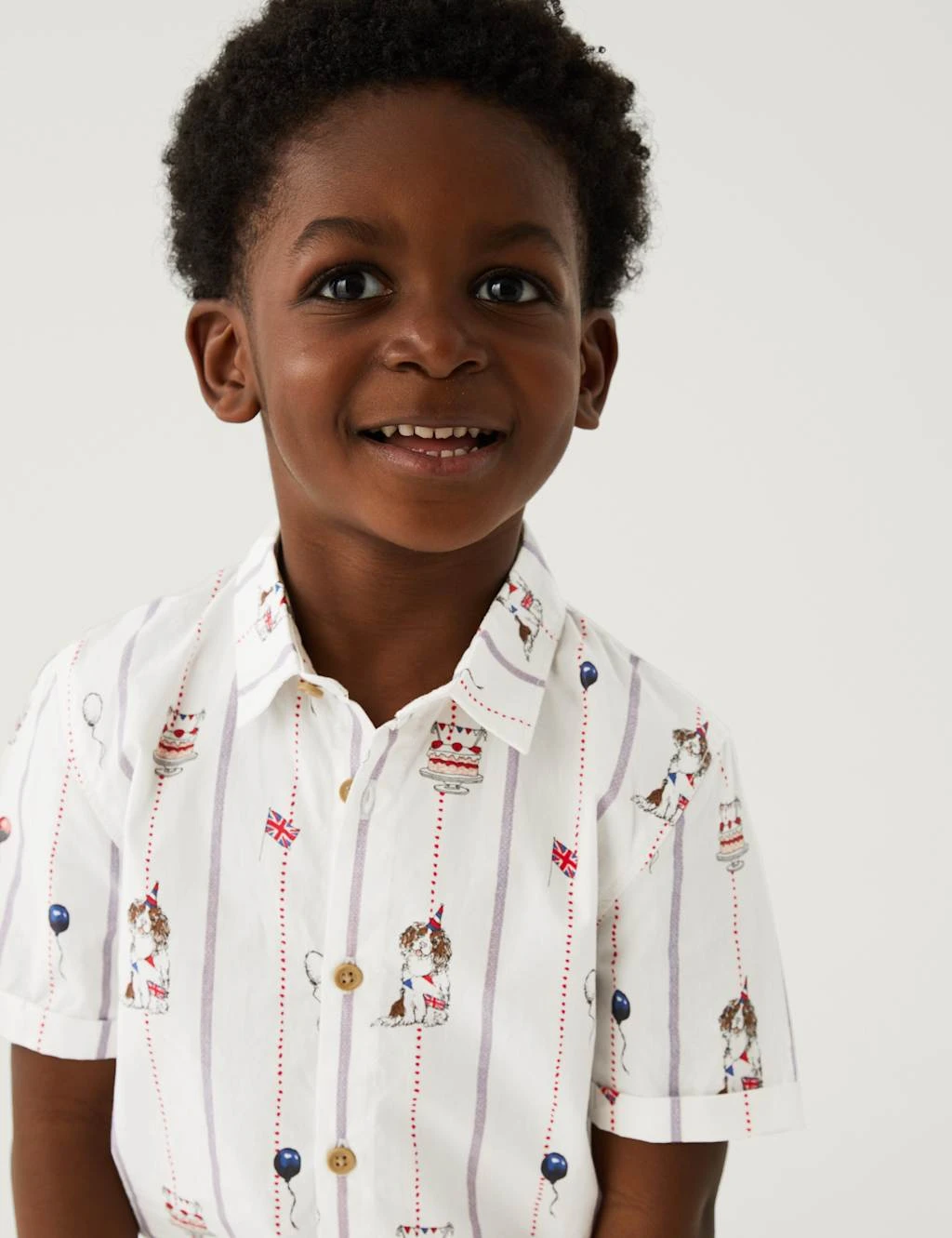 Pure Cotton Coronation Shirt (3-8 Yrs) 3 Pure Cotton Coronation Shirt (3-8 Yrs) - Image 3