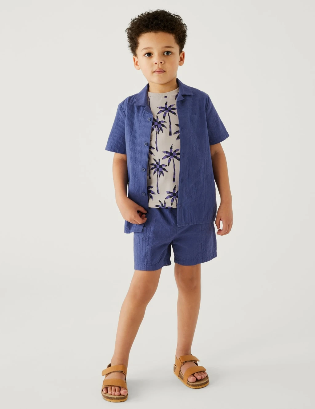No Brand Pure Cotton Safari Shirt (2-8 Yrs) 1 No Brand Pure Cotton Safari Shirt (2-8 Yrs)