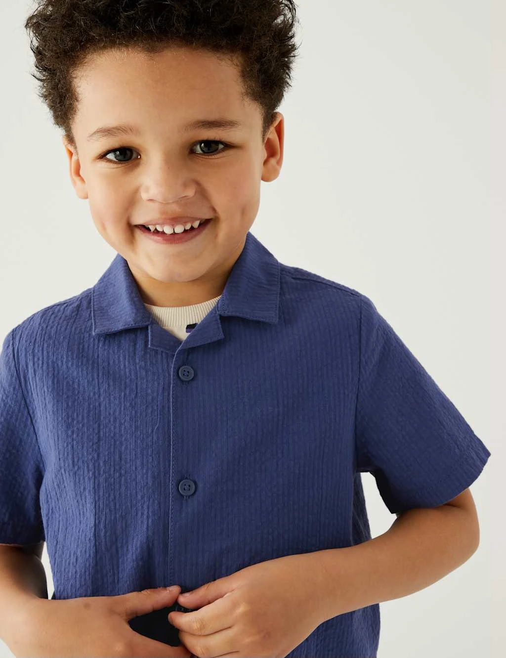 No Brand Pure Cotton Safari Shirt (2-8 Yrs) 3 No Brand Pure Cotton Safari Shirt (2-8 Yrs) - Image 3