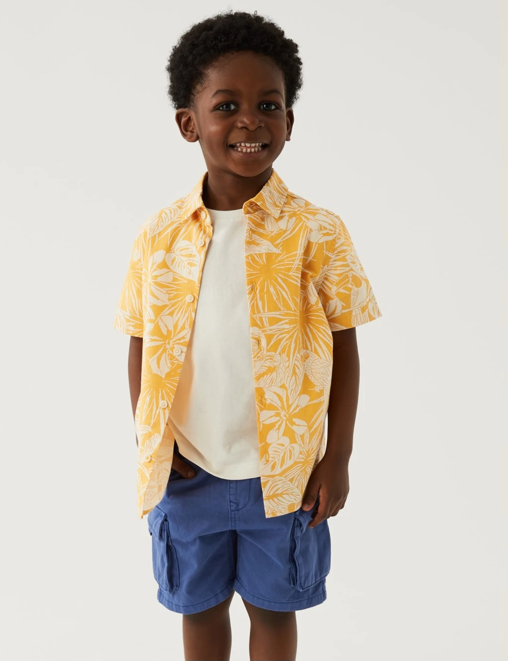 Pure Cotton Parrot Shirt (2 - 8 Yrs) 1 Pure Cotton Parrot Shirt (2 - 8 Yrs)