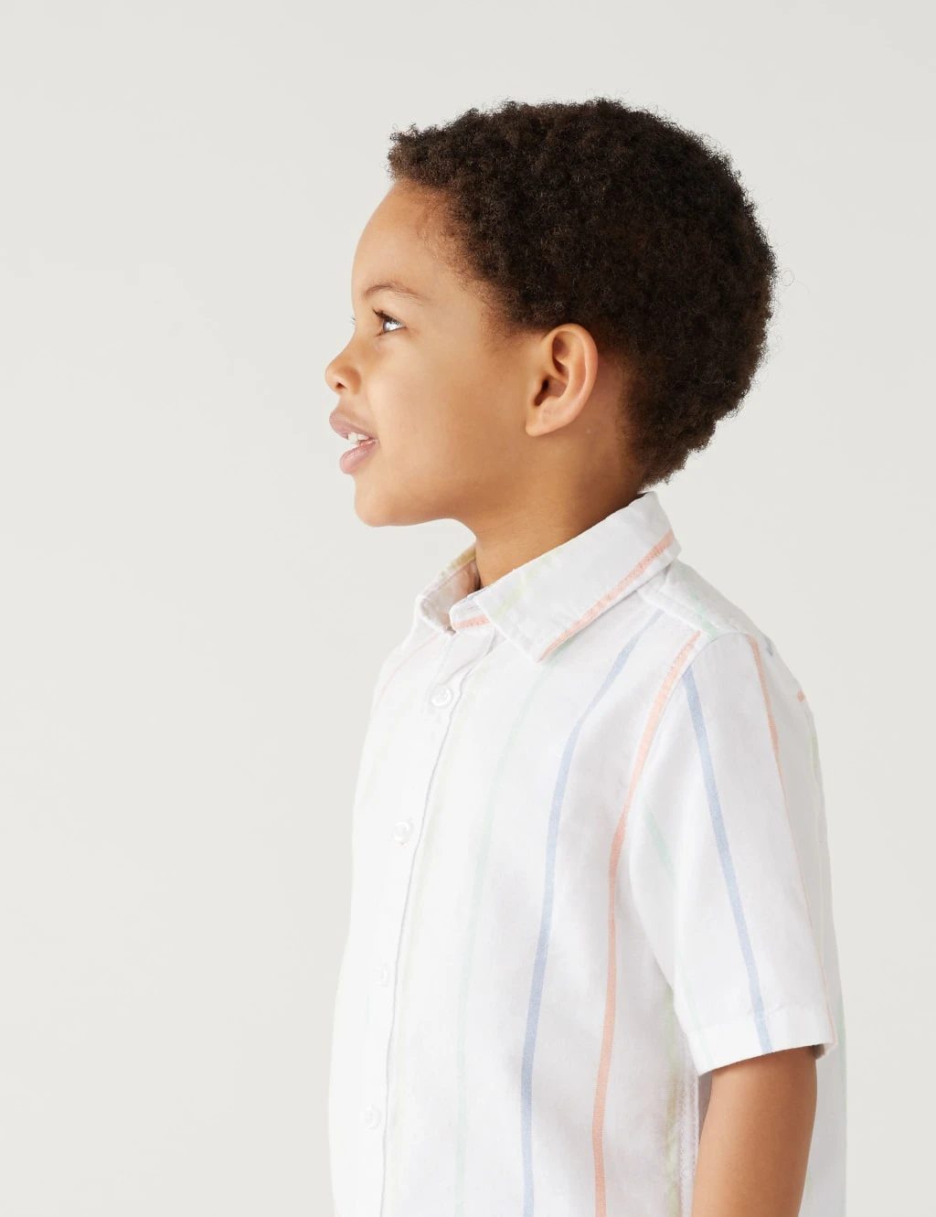 Pure Cotton Striped Oxford Shirt (2-8 Yrs) 1 Pure Cotton Striped Oxford Shirt (2-8 Yrs)