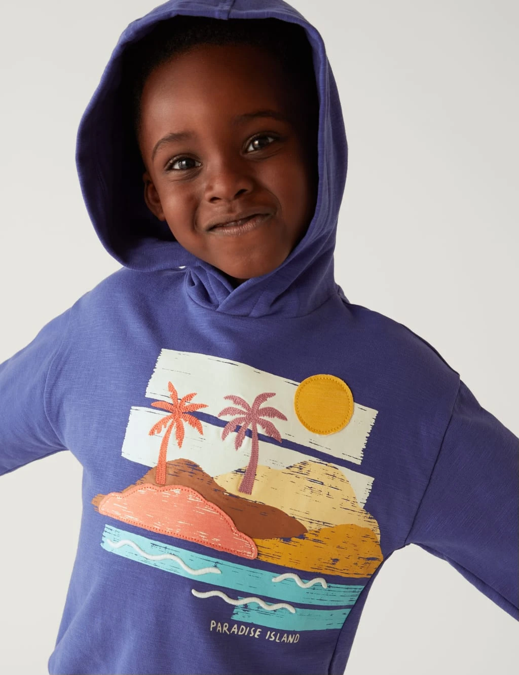 Cotton Rich Paradise Island Hoodie (2-8 Yrs) 1 Cotton Rich Paradise Island Hoodie (2-8 Yrs)