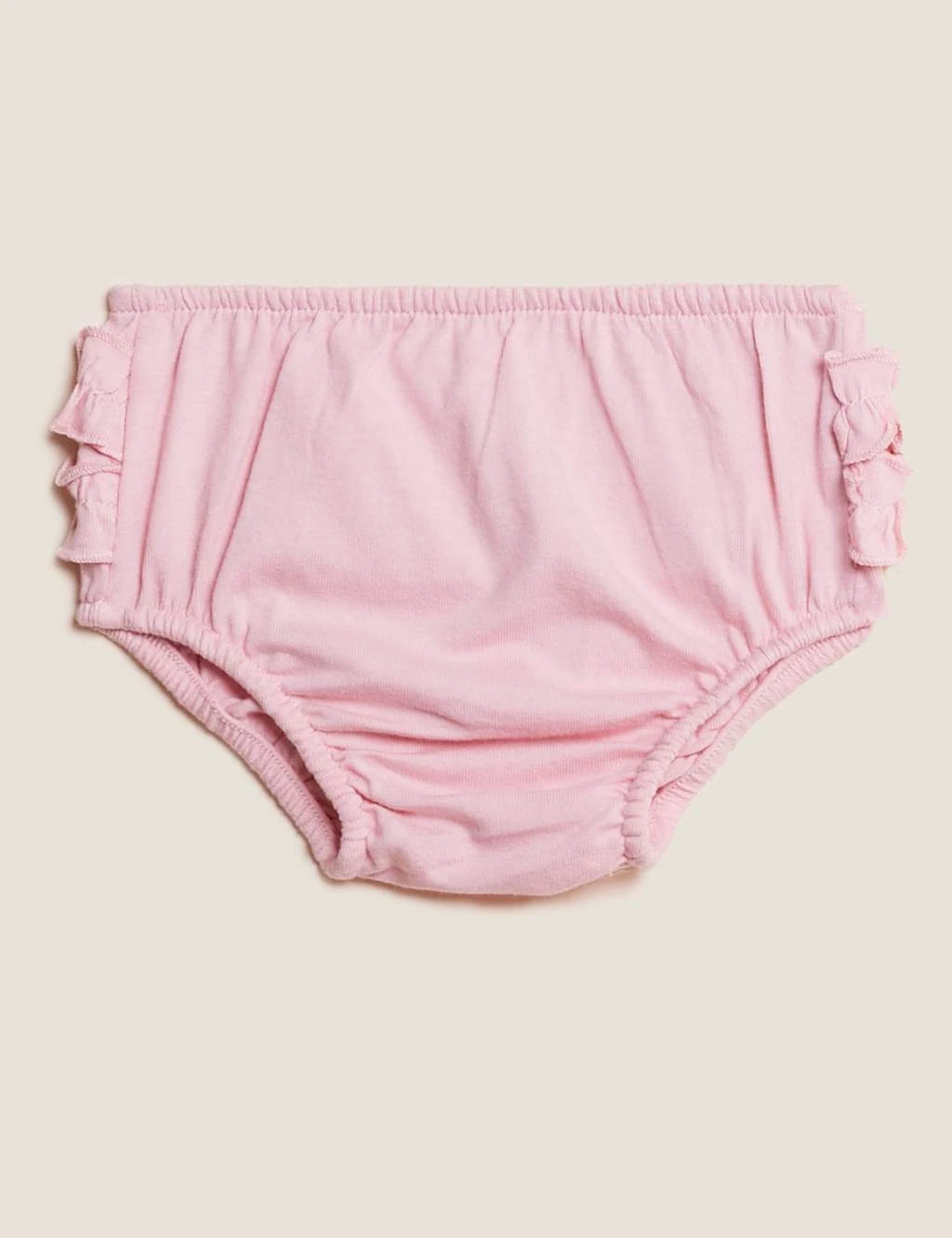 3pk Pure Cotton Frill Knickers (7lbs-3 Yrs) 2 3pk Pure Cotton Frill Knickers (7lbs-3 Yrs) - Image 2