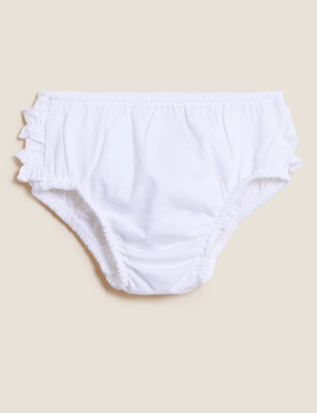 3pk Pure Cotton Frill Knickers (7lbs-3 Yrs) 3 3pk Pure Cotton Frill Knickers (7lbs-3 Yrs) - Image 3