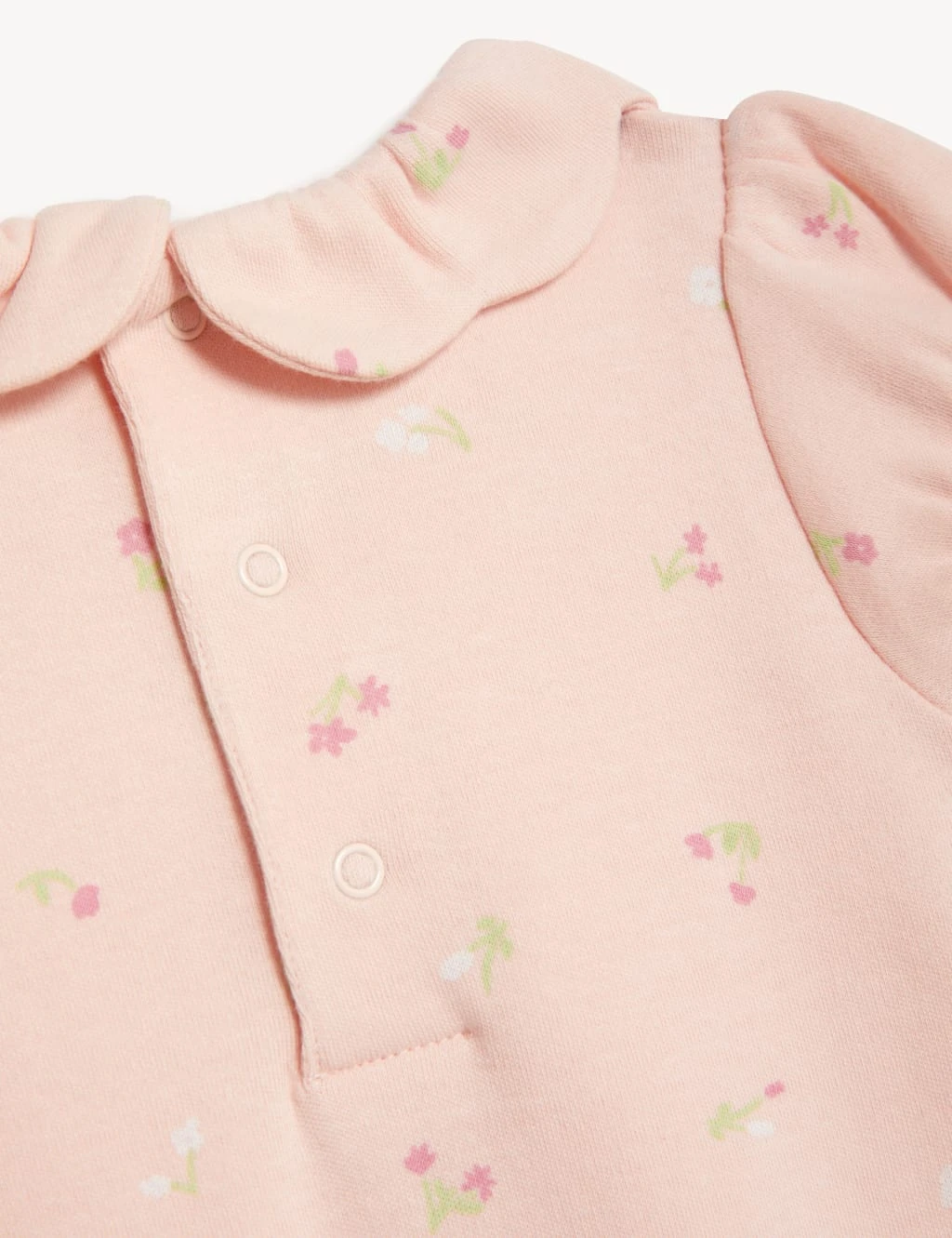 Pure Cotton Floral Romper (0-12 Mths) 5 Pure Cotton Floral Romper (0-12 Mths) - Image 5