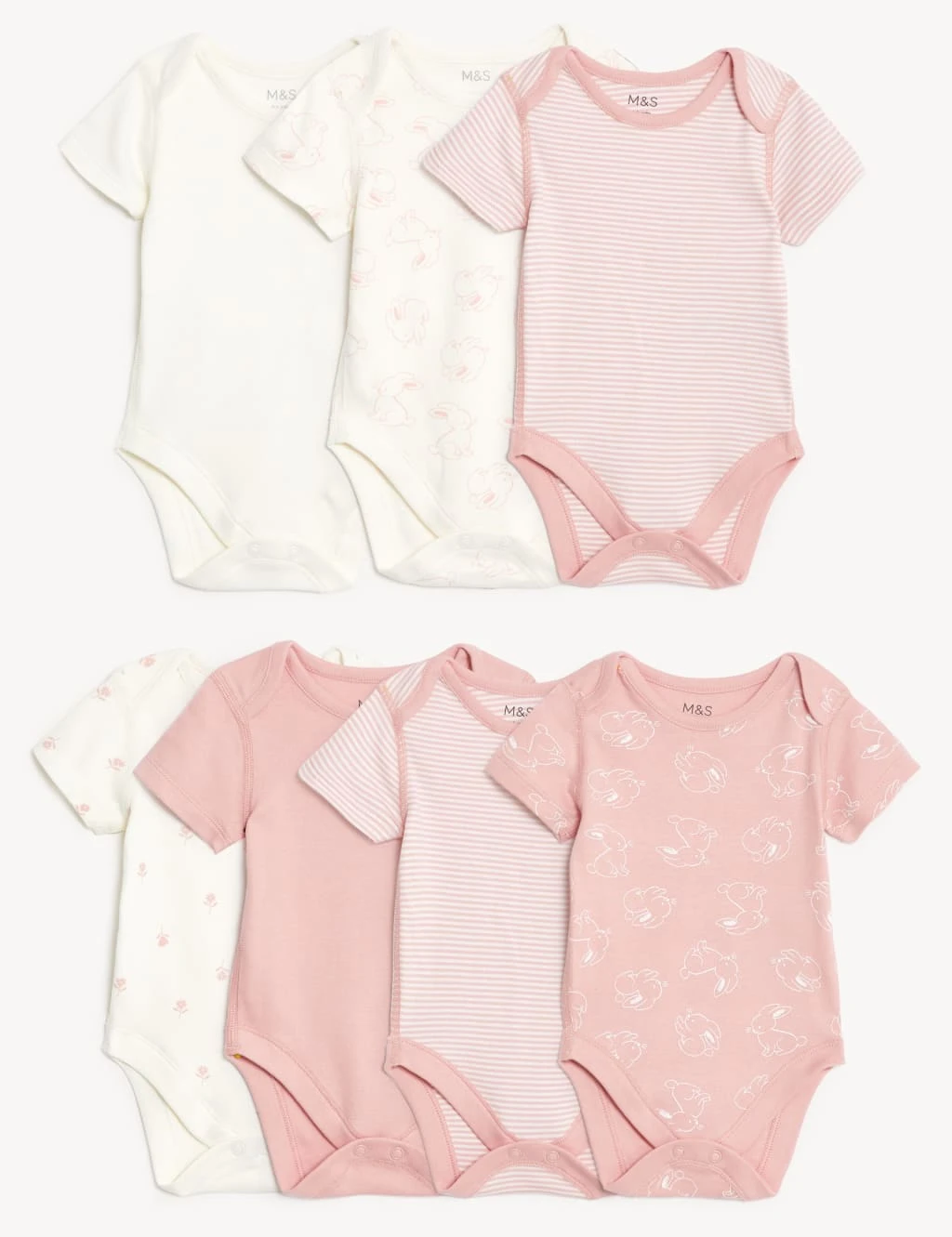 14pk Cotton Rich Printed Pink Gift Set (0-3 Mths) 6 14pk Cotton Rich Printed Pink Gift Set (0-3 Mths) - Image 6