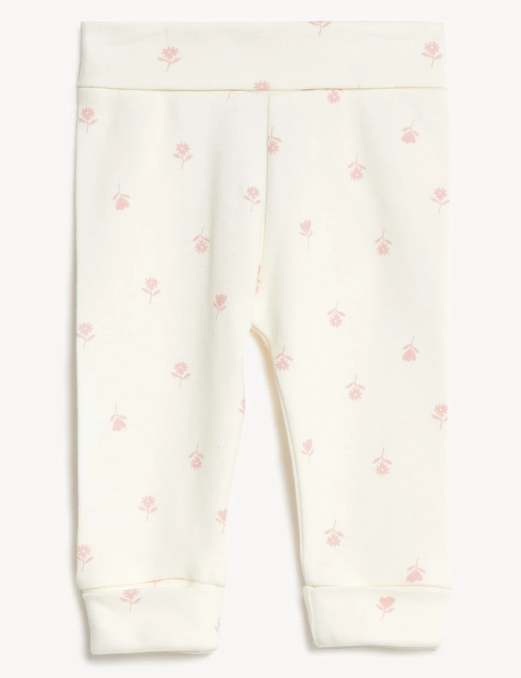 3pk Pure Cotton Striped & Floral Leggings (5lbs - 3 Yrs) 2 3pk Pure Cotton Striped & Floral Leggings (5lbs - 3 Yrs) - Image 2