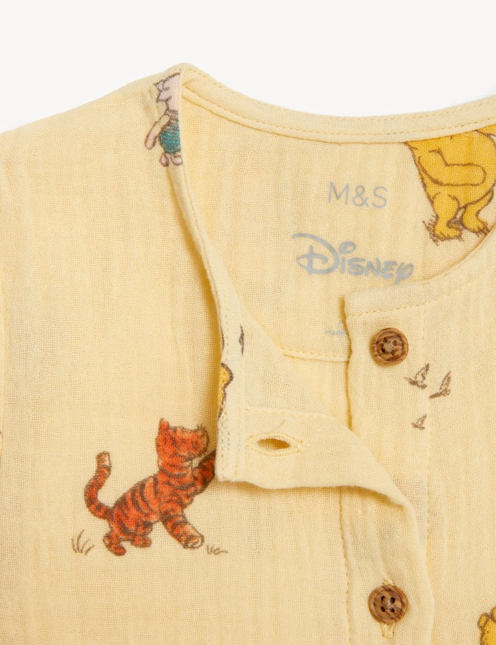 Pure Cotton Winnie The Pooh™ Romper (7lbs-1 Yrs) 4 Pure Cotton Winnie The Pooh™ Romper (7lbs-1 Yrs) - Image 4