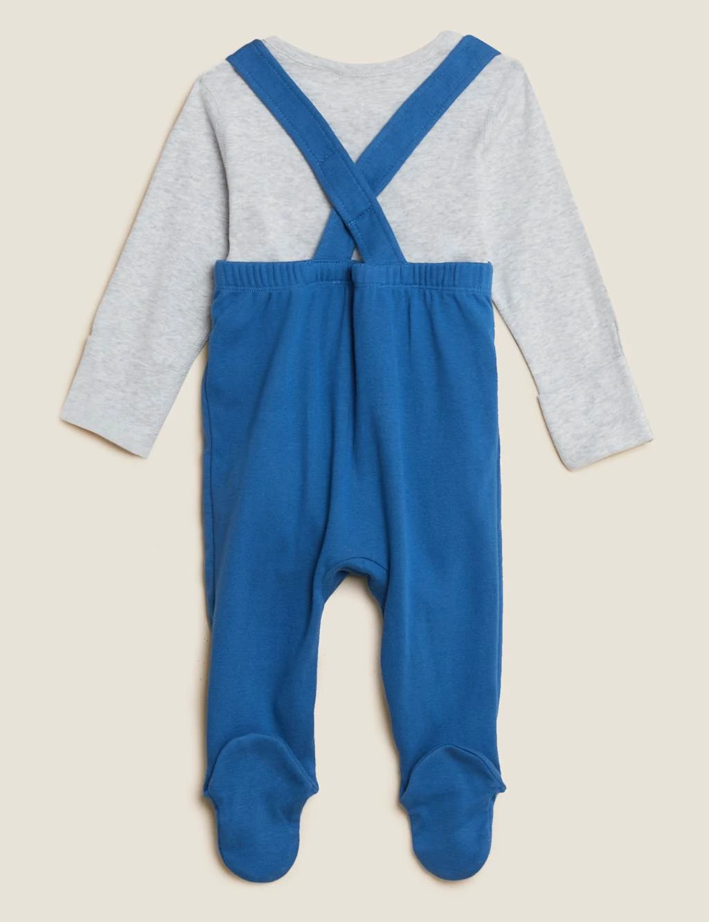 2pc Pure Cotton Animal Dungaree Outfit (7lbs - 12 Mths) 3 2pc Pure Cotton Animal Dungaree Outfit (7lbs - 12 Mths) - Image 3