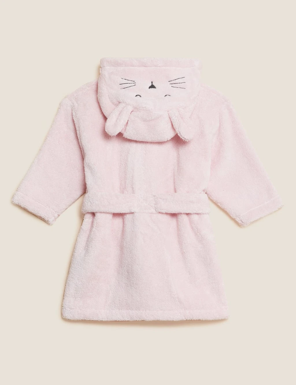 Pure Cotton Bunny Hooded Bathrobe (7lbs - 3 Yrs) 3 Pure Cotton Bunny Hooded Bathrobe (7lbs - 3 Yrs) - Image 3
