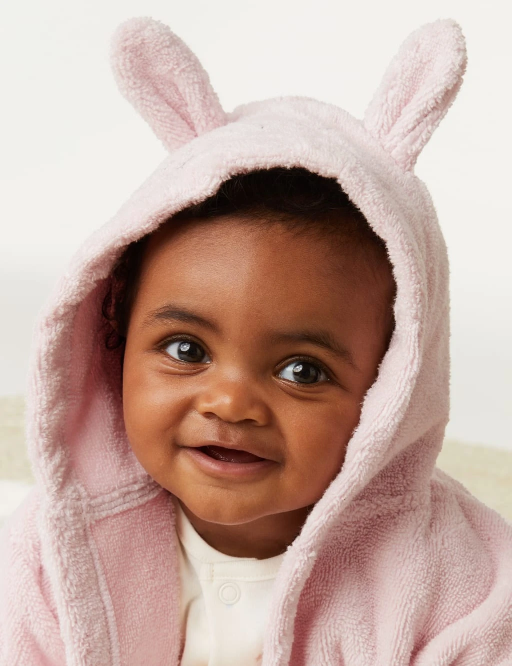 Pure Cotton Bunny Hooded Bathrobe (7lbs - 3 Yrs) 5 Pure Cotton Bunny Hooded Bathrobe (7lbs - 3 Yrs) - Image 5