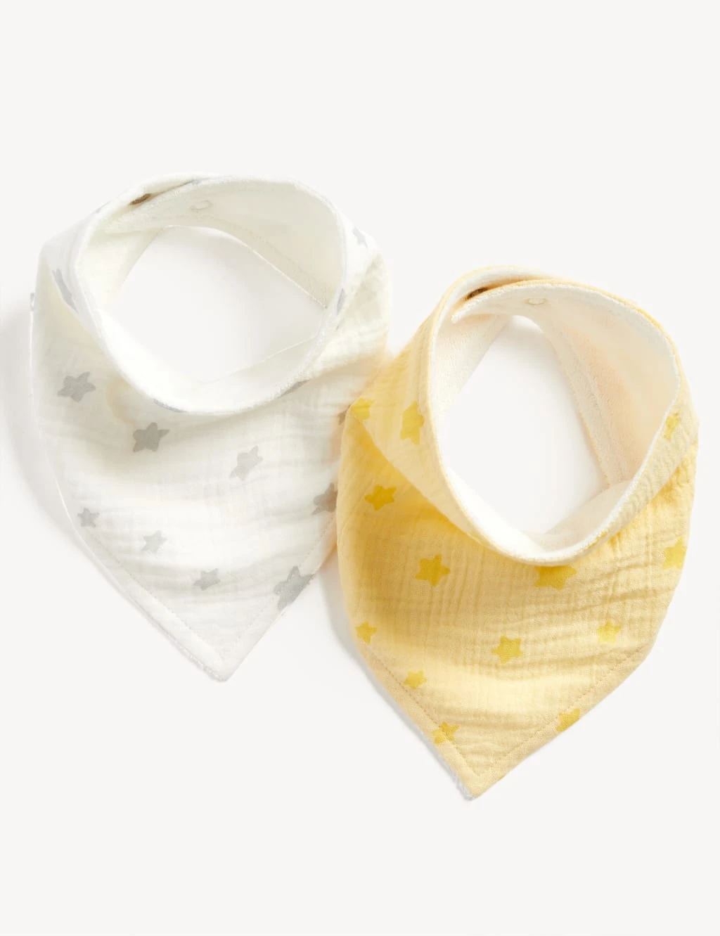 2pk Cotton Rich Stars Dribble Bibs 1 2pk Cotton Rich Stars Dribble Bibs