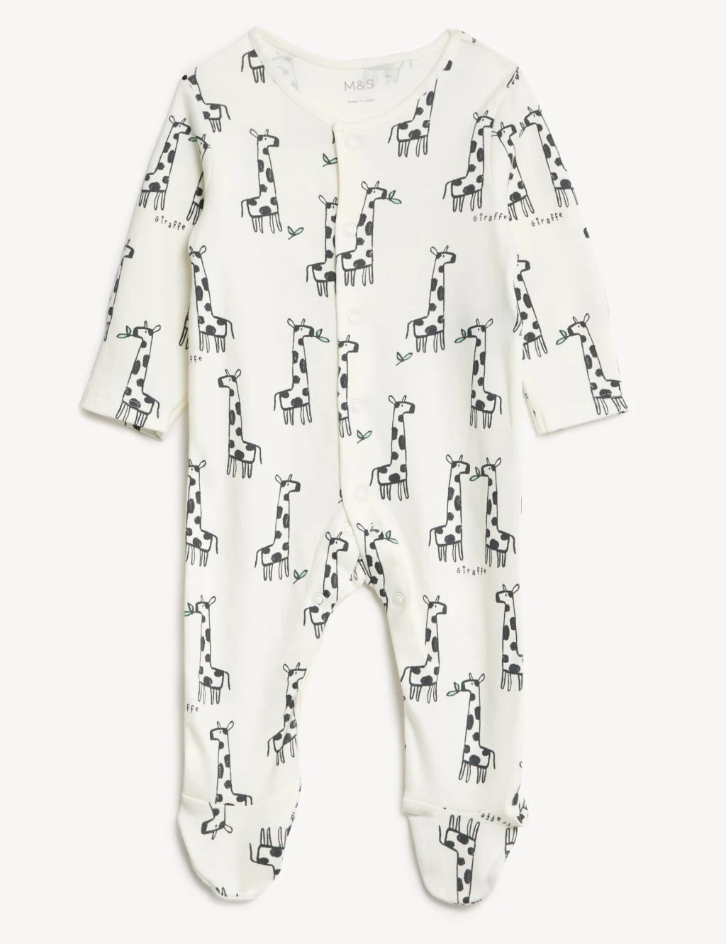 3pk Pure Cotton Animal Print Sleepsuits (0-3 Yrs) 3 3pk Pure Cotton Animal Print Sleepsuits (0-3 Yrs) - Image 3