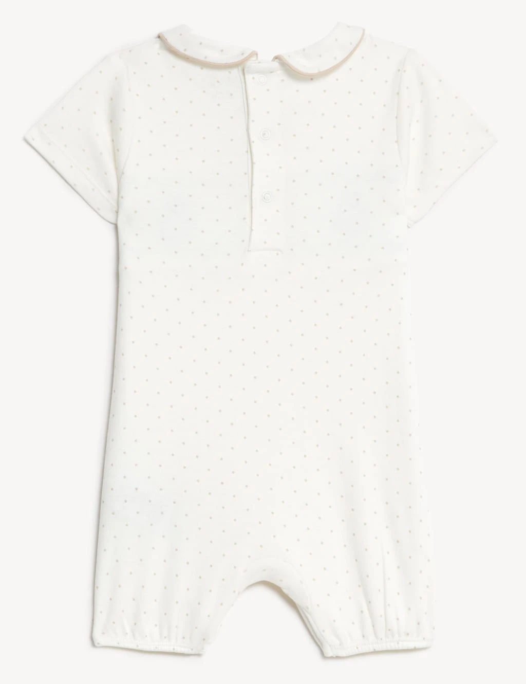 Smocked Embroidered Romper (0-1 Yrs) 3 Smocked Embroidered Romper (0-1 Yrs) - Image 3