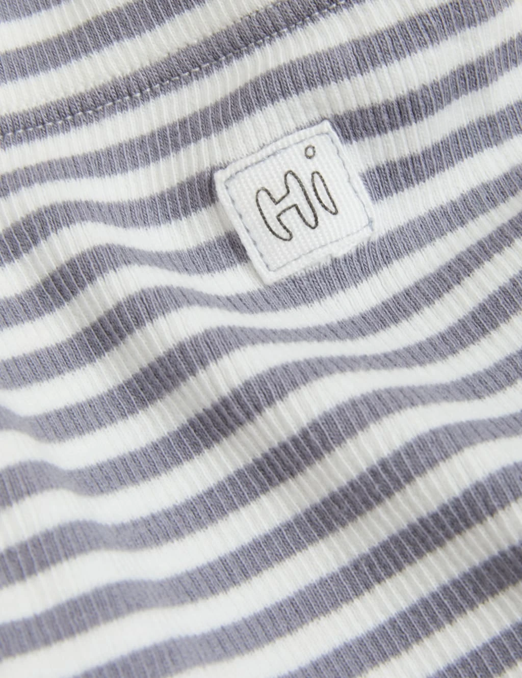 Cotton Rich Striped Ribbed Leggings (7lbs - 12 Mths) 2 Cotton Rich Striped Ribbed Leggings (7lbs - 12 Mths) - Image 2