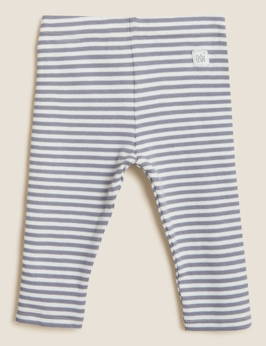 Cotton Rich Striped Ribbed Leggings (7lbs - 12 Mths) 8 Cotton Rich Striped Ribbed Leggings (7lbs - 12 Mths) - Image 8