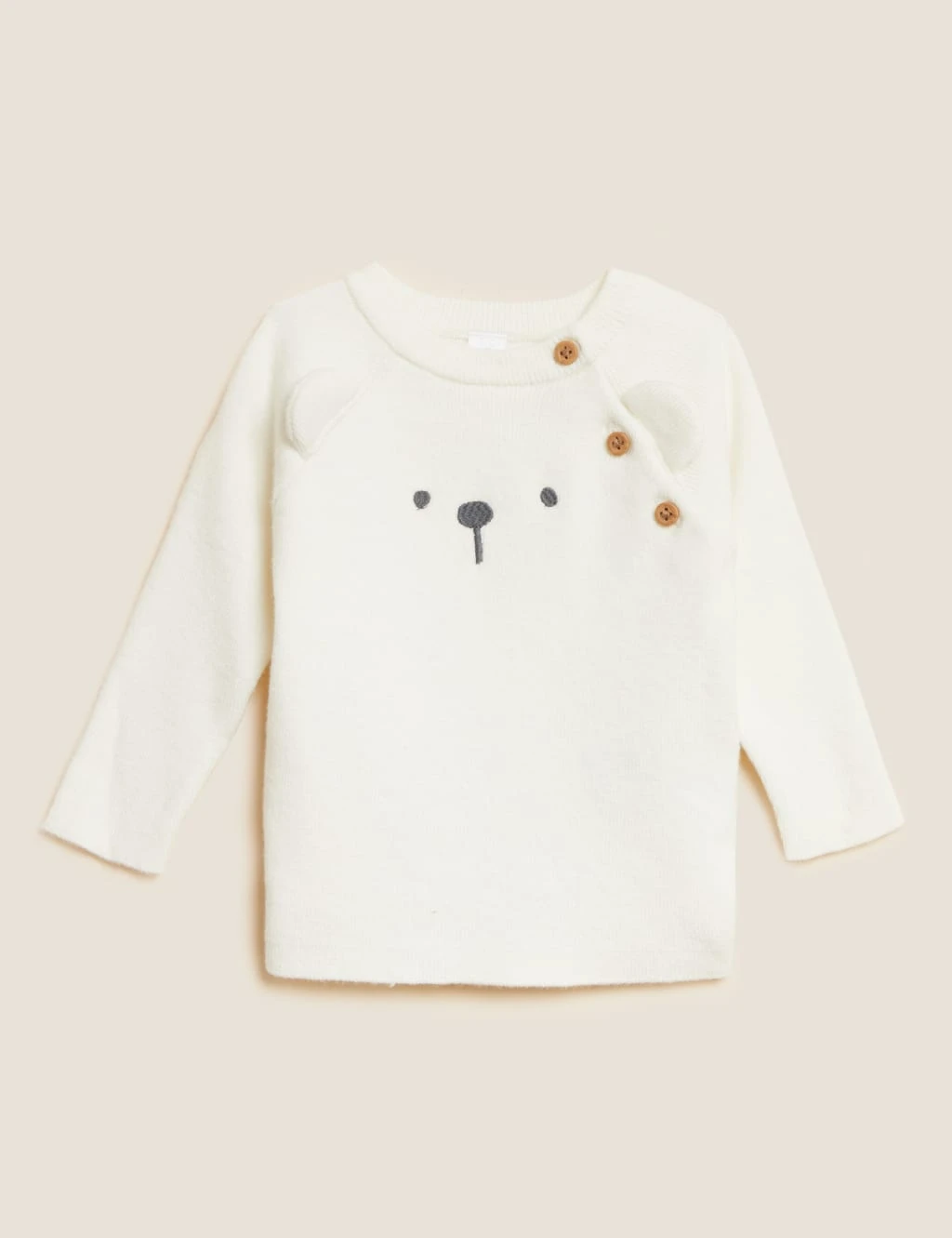 2pc Knitted Bear Hug Outfit (7lbs - 12 Mths) 3 2pc Knitted Bear Hug Outfit (7lbs - 12 Mths) - Image 3