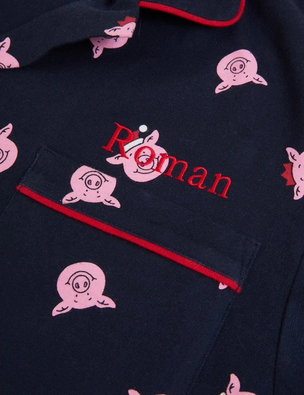 Personalised Men's Percy Pig™ Pyjamas 2 Personalised Men's Percy Pig™ Pyjamas - Image 2