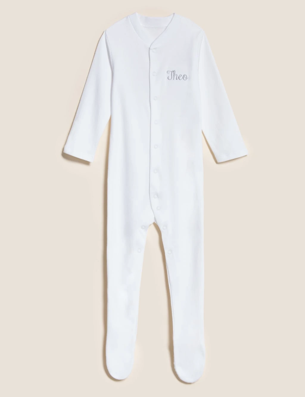 Personalised Cotton Sleepsuit 1 Personalised Cotton Sleepsuit