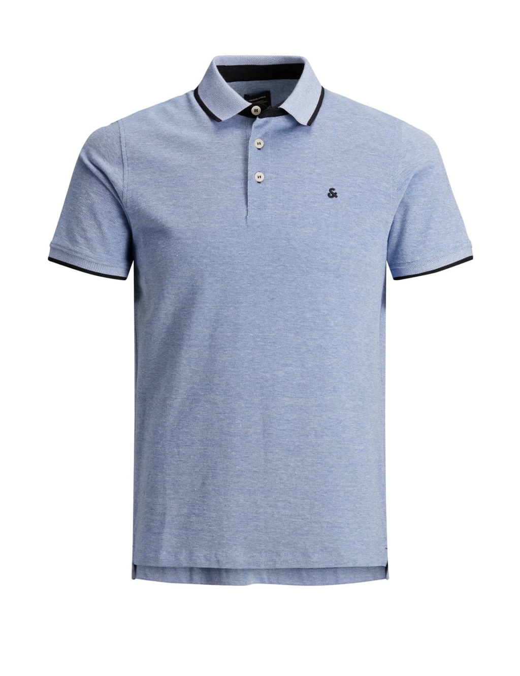 Jack & Jones Slim Fit Pure Cotton Tipped Polo Shirt 2 Jack & Jones Slim Fit Pure Cotton Tipped Polo Shirt - Image 2