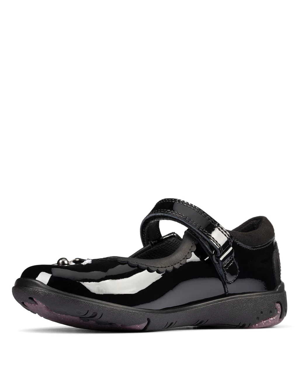 Clarks Kids' Leather Riptape Mary Jane Shoes (Kid Size 10-2.5) 4 Clarks Kids' Leather Riptape Mary Jane Shoes (Kid Size 10-2.5) - Image 4